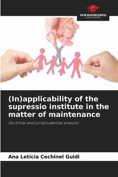 (In)applicability of the supressio institute in the matter of maintenance - Cechinel Guidi, Ana Letícia