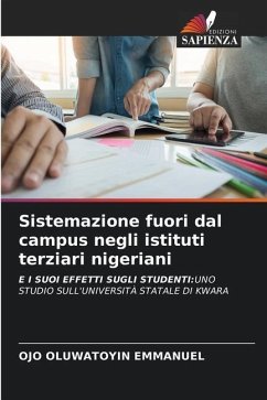 Sistemazione fuori dal campus negli istituti terziari nigeriani - Emmanuel, Ojo Oluwatoyin