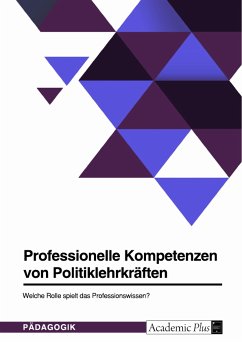 Professionelle Kompetenzen von Politiklehrkräften. Welche Rolle spielt das Professionswissen? (eBook, PDF)