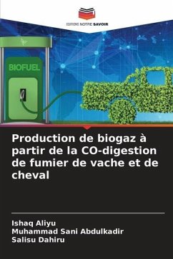 Production de biogaz à partir de la CO-digestion de fumier de vache et de cheval - Aliyu, Ishaq;Abdulkadir, Muhammad Sani;Dahiru, Salisu