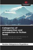 Categories of retrospection and prospection in fiction texts