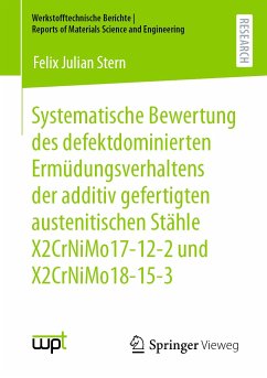 Systematische Bewertung des defektdominierten Ermüdungsverhaltens der additiv gefertigten austenitischen Stähle X2CrNiMo17-12-2 und X2CrNiMo18-15-3 (eBook, PDF) - Stern, Felix Julian