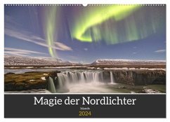 Magie der Nordlichter Islands (Wandkalender 2024 DIN A2 quer), CALVENDO Monatskalender - AkremaFotoArt