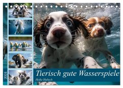 Tierisch gute Wasserspiele (Tischkalender 2024 DIN A5 quer), CALVENDO Monatskalender