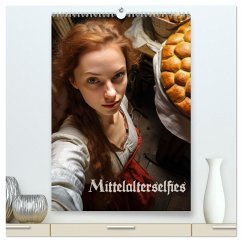 Mittelalterselfies (hochwertiger Premium Wandkalender 2024 DIN A2 hoch), Kunstdruck in Hochglanz