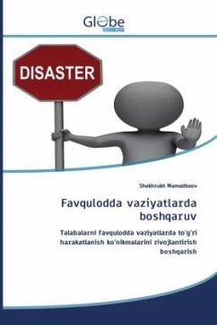 Cover Favqulodda vaziyatlarda boshqaruv