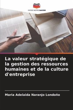 La valeur stratégique de la gestion des ressources humaines et de la culture d'entreprise - Naranjo Londoño, Maria Adelaida