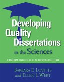Developing Quality Dissertations in the Sciences (eBook, PDF)