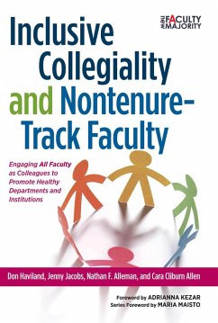 Inclusive Collegiality and Nontenure-Track Faculty (eBook, PDF) - Haviland, Don; Alleman, Nathan F.; Cliburn Allen, Cara; Jacobs, Jenny