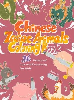 Chinese Zodiac Animals Coloring Book - Lin, Xin