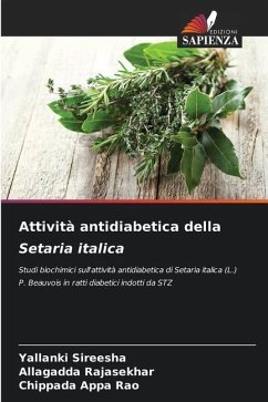 Attività antidiabetica della Setaria italica - Sireesha, Yallanki;Rajasekhar, Allagadda;Appa Rao, Chippada