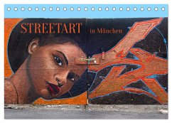 Streetart in München (Tischkalender 2024 DIN A5 quer), CALVENDO Monatskalender