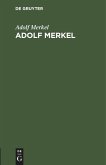 Adolf Merkel (eBook, PDF)