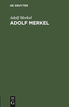 Cover Adolf Merkel (eBook, PDF)