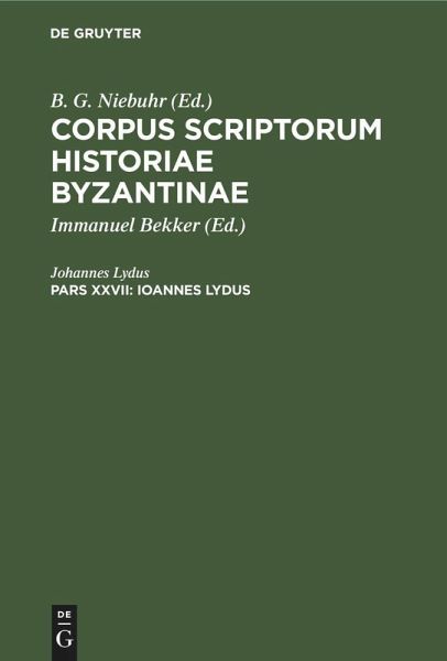 Ioannes Lydus (eBook, PDF)