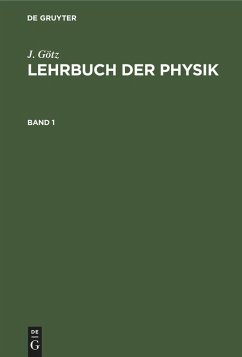 Cover J. Götz: Lehrbuch der Physik. Band 1 (eBook, PDF)