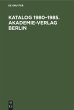 Katalog 1980-1985. Akademie-Verlag... - Bild 1