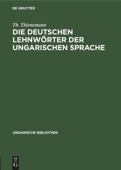 Cover Die deutschen Lehnwörter der ungarischen Sprache (eBook, PDF)