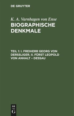 Cover I. Freiherr Georg von Derssliger. II. Fürst Leopold von Anhalt - Dessau (eBook, PDF)