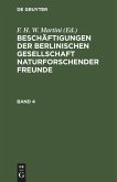 Beschäftigungen der Berlinischen Gesellschaft Naturforschender Freunde. Band 4 (eBook, PDF)