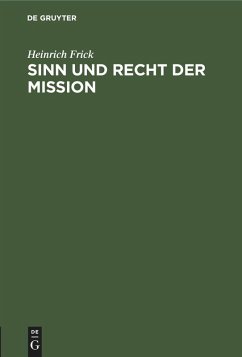 Sinn und Recht der Mission (eBook, PDF) Cover Sinn und Recht der Mission (eBook, PDF)