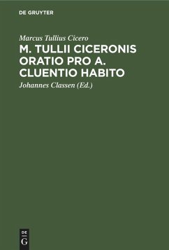 Cover M. Tullii Ciceronis Oratio pro A. Cluentio Habito (eBook, PDF)