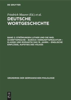 Cover Strömungen Luther und die Nhd. Schriftsprache - Barock Vernunftsprachtum - Klassik und Romantik das 19. Jahrh. - Englische Einflüsse, Aufstieg des Volkes (eBook, PDF)