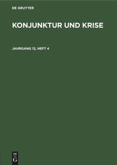 Cover Konjunktur und Krise. Jahrgang 12, Heft 4 (eBook, PDF)