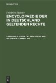 System des in Deutschland geltenden Strafrechts (eBook, PDF) System des in Deutschland geltenden Strafrechts (eBook, PDF)