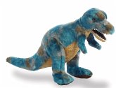 Aurora 32116 - Dinosaurier T-Rex, stehend, blau/braun, Plüsch, 36 cm