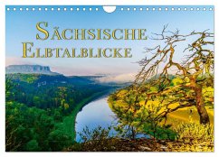 Sächsische Elbtalblicke (Wandkalender 2024 DIN A4 quer), CALVENDO Monatskalender - Jentzsch, Norbert