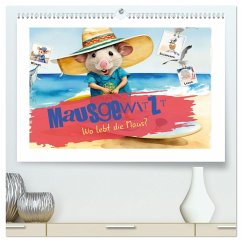 Mausgewitzt - Wo lebt die Maus? (hochwertiger Premium Wandkalender 2024 DIN A2 quer), Kunstdruck in Hochglanz