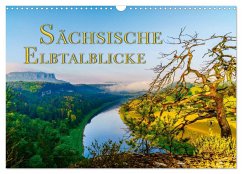 Sächsische Elbtalblicke (Wandkalender 2024 DIN A3 quer), CALVENDO Monatskalender - Jentzsch, Norbert