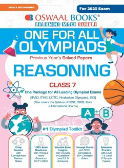 Oswaal One For All Olympiad Previous Years' Solved Papers, Class-7 Reasoning Book (For 2023 Exam) - Oswaal Editorial Board