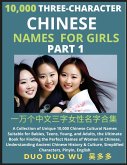 Learn Mandarin Chinese Three-Character Chinese Names for Girls (Part 1)