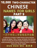 Learn Mandarin Chinese Two-Character Chinese Names for Girls (Part 9)