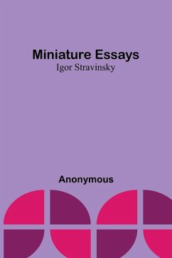Cover Miniature essays