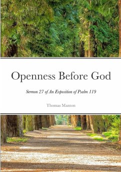 Openness Before God - Paperback - Manton, Thomas