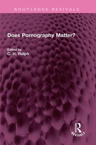 Does Pornography Matter? (eBook, PDF) Does Pornography Matter? (eBook, PDF)