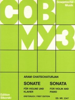 Cover Sonate für Violine und Klavier