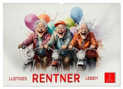 Lustiges Rentner Leben (Wandkalender 2024 DIN A2 quer), CALVENDO Monatskalender - Roder, Peter