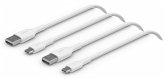 1x2 Belkin USB-C/USB-A PVC Kabel 1m, Doppelp.weiß CAB001bt1MWH2PK