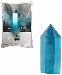 Cover Spitze poliert Aqua Aura klein 20-40gr in Pouch