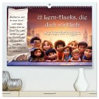12 Lern-Hacks (hochwertiger Premium Wandkalender 2024 DIN A2 quer), Kunstdruck in Hochglanz