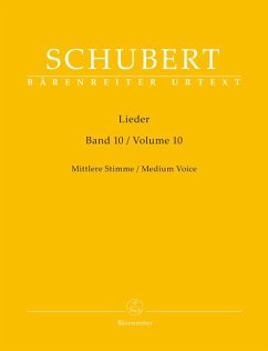 Lieder, Band 10 für mittlere Stimme - Schubert, Franz