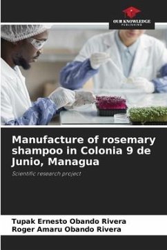 Manufacture of rosemary shampoo in Colonia 9 de Junio, Managua - Obando Rivera, Tupak Ernesto;Obando Rivera, Roger Amaru