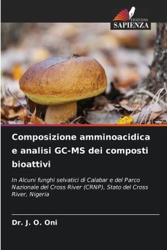 Composizione amminoacidica e analisi GC-MS dei composti bioattivi - Oni, Dr. J. O.