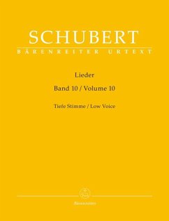 Lieder, Band 10 für tiefe Stimme - Schubert, Franz