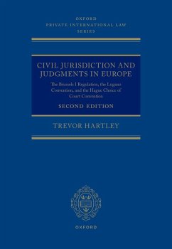 Civil Jurisdiction and Judgements in Europe (eBook, PDF) - Hartley, Trevor
