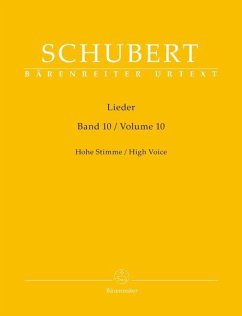 Lieder, Band 10 für hohe Stimme - Schubert, Franz